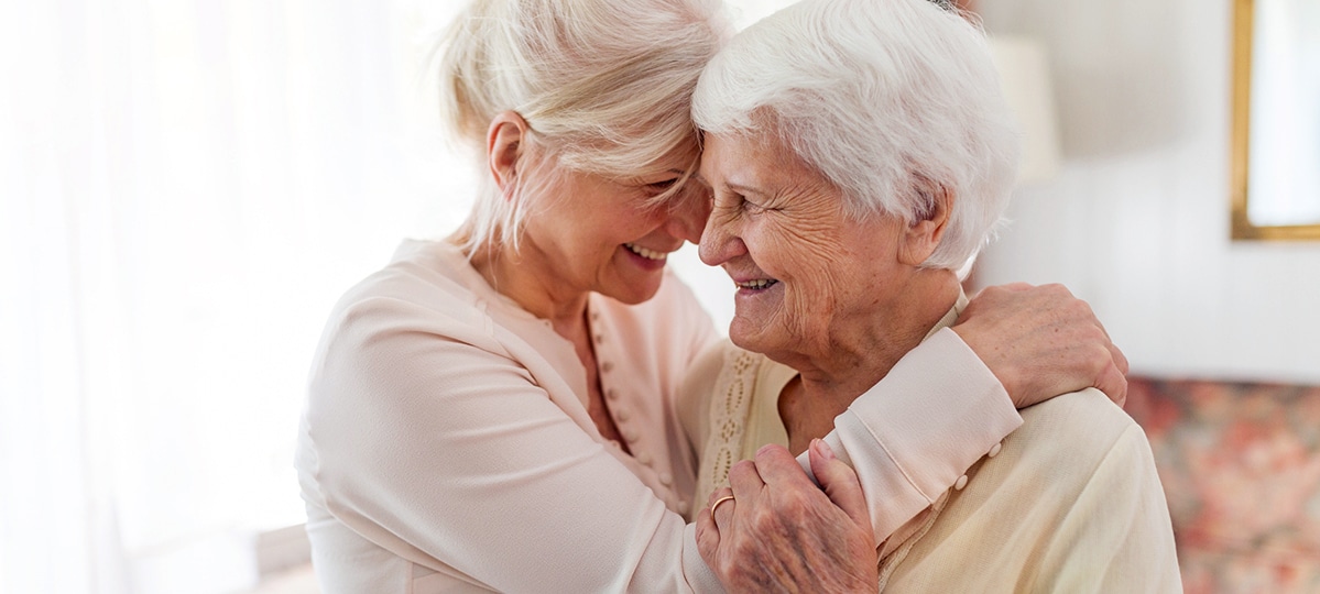 Mother and Daughter Hug