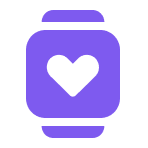 Smartwatch Heart Monitor Icon