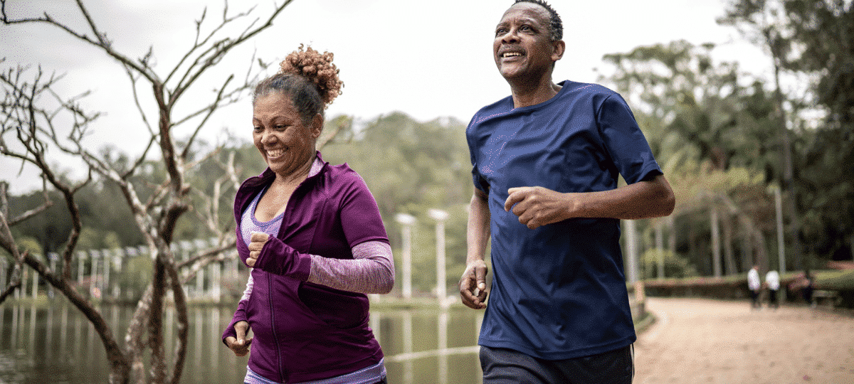 Older Couple Jogging