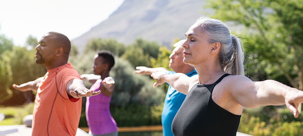 Seniors Outdoor Yoga