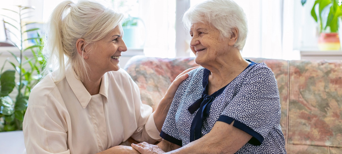 Senior Women on Couch