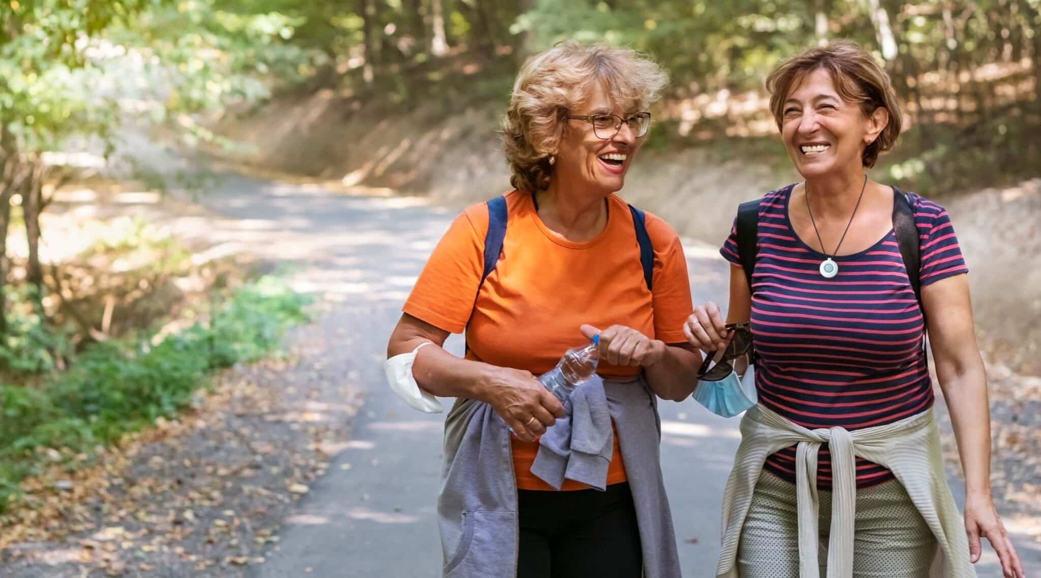 Women Walking on Trail